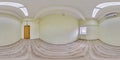 Empty room without furniture. full spherical hdri panorama 360 degrees in interior white room for office, store or clinic in Royalty Free Stock Photo