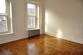 Empty room with hardwood floors Royalty Free Stock Photo