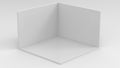 empty room isometric view minimal interior mock up hight quality minimal high resolution