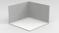 empty room isometric view minimal interior mock up hight quality minimal high resolution