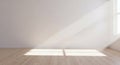 Empty Room with Sunlight Streaming Through Window Onto Wooden Floor image photo Royalty Free Stock Photo