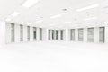 Empty room with long window, Large Hall, Store, interior, Lab, o