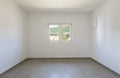 Empty room in a modern apartment with white walls, nobody in the scene Royalty Free Stock Photo