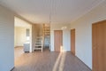 The empty room of new house after construction and renovation. Concept of Housewarming and new dwelling. Royalty Free Stock Photo