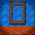 Empty room with picture generated texture Royalty Free Stock Photo