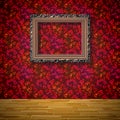 Empty room with picture generated texture Royalty Free Stock Photo