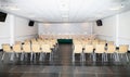 Empty room for the press conference Royalty Free Stock Photo