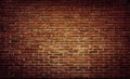 Empty room with red brick wall and wooden floor Royalty Free Stock Photo