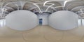 Empty room with repair. full seamless spherical hdri panorama 360 degrees in interior of white  room for office or store in Royalty Free Stock Photo