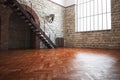Empty room with rustic finishes Royalty Free Stock Photo