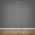 Empty room space and gray wall background. Vector illustration. Royalty Free Stock Photo