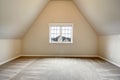 Empty room with vaulted ceiling Royalty Free Stock Photo