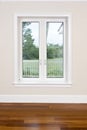 Empty room with view windows Royalty Free Stock Photo