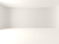 Empty room white curve wall Royalty Free Stock Photo