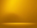Empty room yellow background used for product display, banner, template