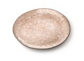 Empty rough trendy handmade ceramic dish