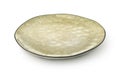 Rough trendy handmade ceramic plate Royalty Free Stock Photo