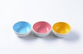 Empty round bowls Royalty Free Stock Photo