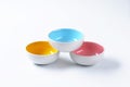 Empty round bowls Royalty Free Stock Photo