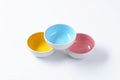 Empty round bowls Royalty Free Stock Photo