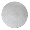 Empty Round Gray Rustic Plate Isolated Top View