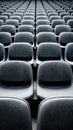 Empty rows of chairs in modern auditorium setting Royalty Free Stock Photo