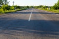 Empty rural road go away to distance