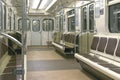 Inside the subway car