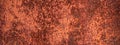 Empty rusty corrosion and oxidized background, panorama, banner. Grunge rusted metal texture Royalty Free Stock Photo