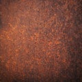 Empty rusty metal plate, old iron background Royalty Free Stock Photo