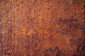 empty rusty metal plate, old iron background Royalty Free Stock Photo