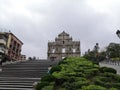 empty Saint Paul's Ruins due to coronavirus