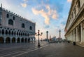 Empty San Marco Square in Venice, Italy Royalty Free Stock Photo