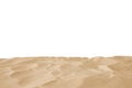 Empty sand beach in front of summer sea background with copy space Royalty Free Stock Photo