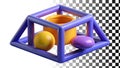 Empty sandbox, kids play area for park and playground themes png transparent image Generative AI