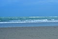 Empty sandy beach at island Pelestrina