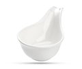Empty sauce bowl isolated on white background Royalty Free Stock Photo