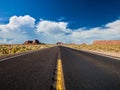 Empty scenic highway in Monument Valley Royalty Free Stock Photo