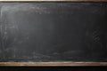 empty school blackboard with chalk