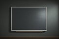 Empty school board in an empty classroom for design. AI generated Royalty Free Stock Photo