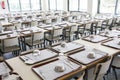 Empty school canteen