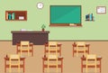 Empty School Class Room Interior Royalty Free Stock Photo