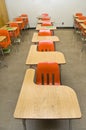 Empty School Desks Royalty Free Stock Photo