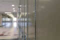 Empty school hall with lockers - no people Royalty Free Stock Photo