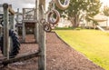 Empty school playground in a rural school Royalty Free Stock Photo