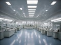 Empty scientific laboratories. Generated with AI