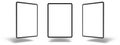 Empty screen tablet computer mock-up view on white background Royalty Free Stock Photo