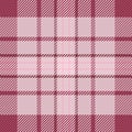 Empty seamless pattern background, dining tartan fabric vector. Ornate texture plaid textile check in light and red colors