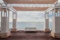 Empty Seaside Bench in Nice