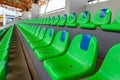 The empty seat of football stadium Royalty Free Stock Photo